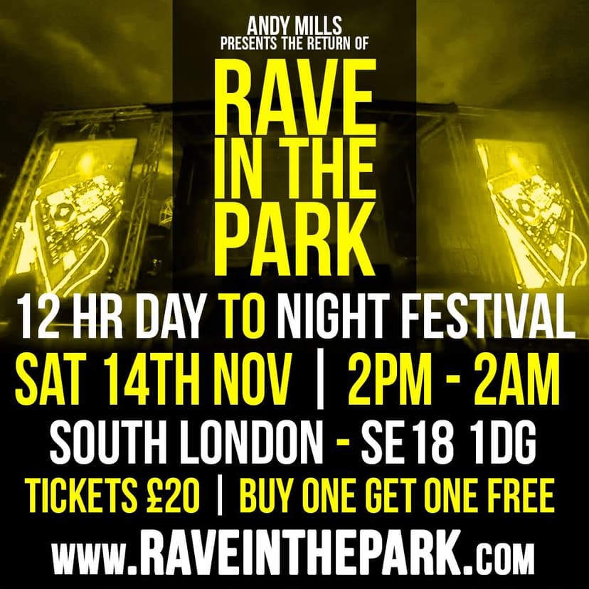 RAVE IN THE PARK 12HR DAY TO NIGHT FESTIVAL